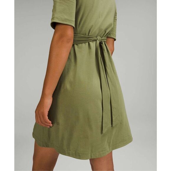 Lululemon Cotton Wrap-Front T-Shirt Dress - Picture 5 of 10